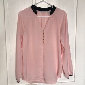 New York & Co Pink Blouse